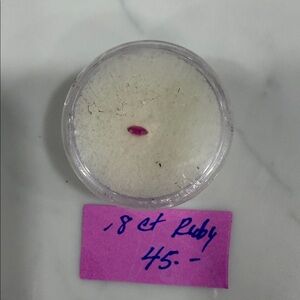 Gorgeous.8 ct ruby in a stunning marquee cut.